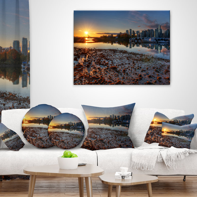 Coussin Vancouver, 16 po x 16 po, Coussin décoratif