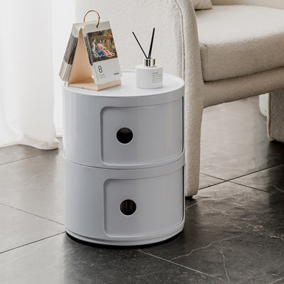 Izzack Tray Top Drum End Table