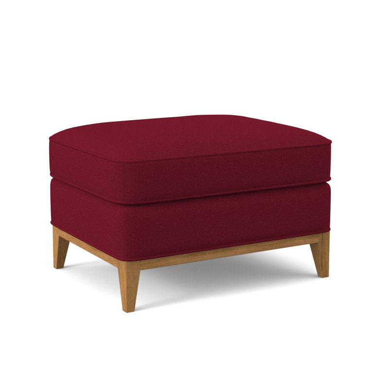 Repose-pieds Sonoma, Ambre, Mélange de polyester rouge à lèvres Margaret