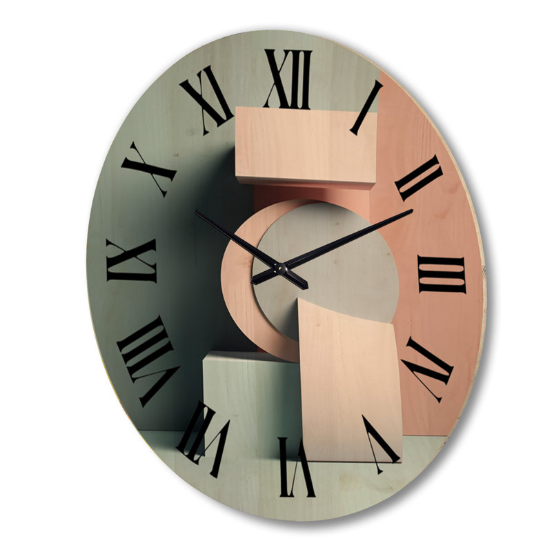 Très grande horloge murale géométrique, Très grand