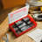 3-In-1 Clear Red Plastic Grid Storage Box Set With 3X9 Adjustable Grids – Tool, Craft, Jewellery Organizer