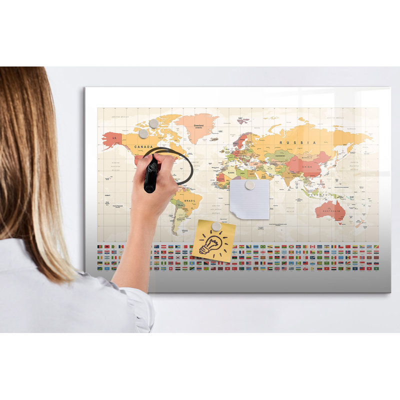 Magnetic Glass Dry Erase Board