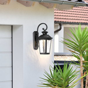 ( Damaged ) Coman Black 19" LED outdoor wall light with Photocell sensor