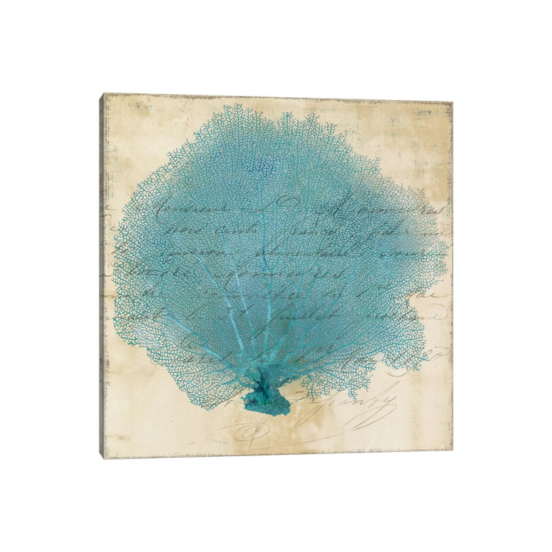 Blue Coral IV by PI Studio - Wrapped Canvas Painting, 30.48 cm H x 30.48 cm W