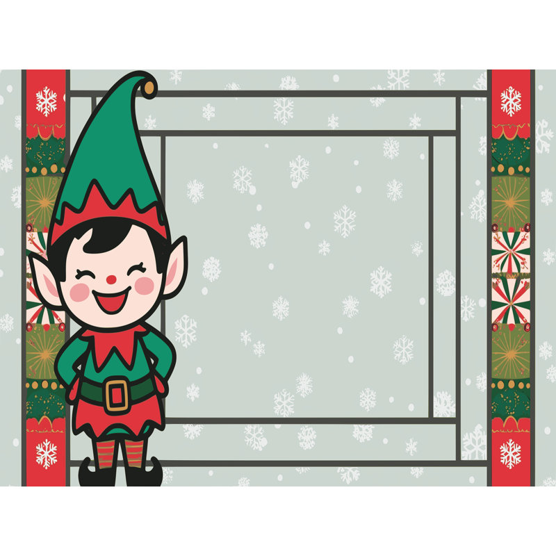 Tapis vacances de Noël The Holiday Aisle®, Rectangulaire 8 pi x 12 pi