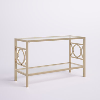 Taoran 47'' Glass Top Console Table