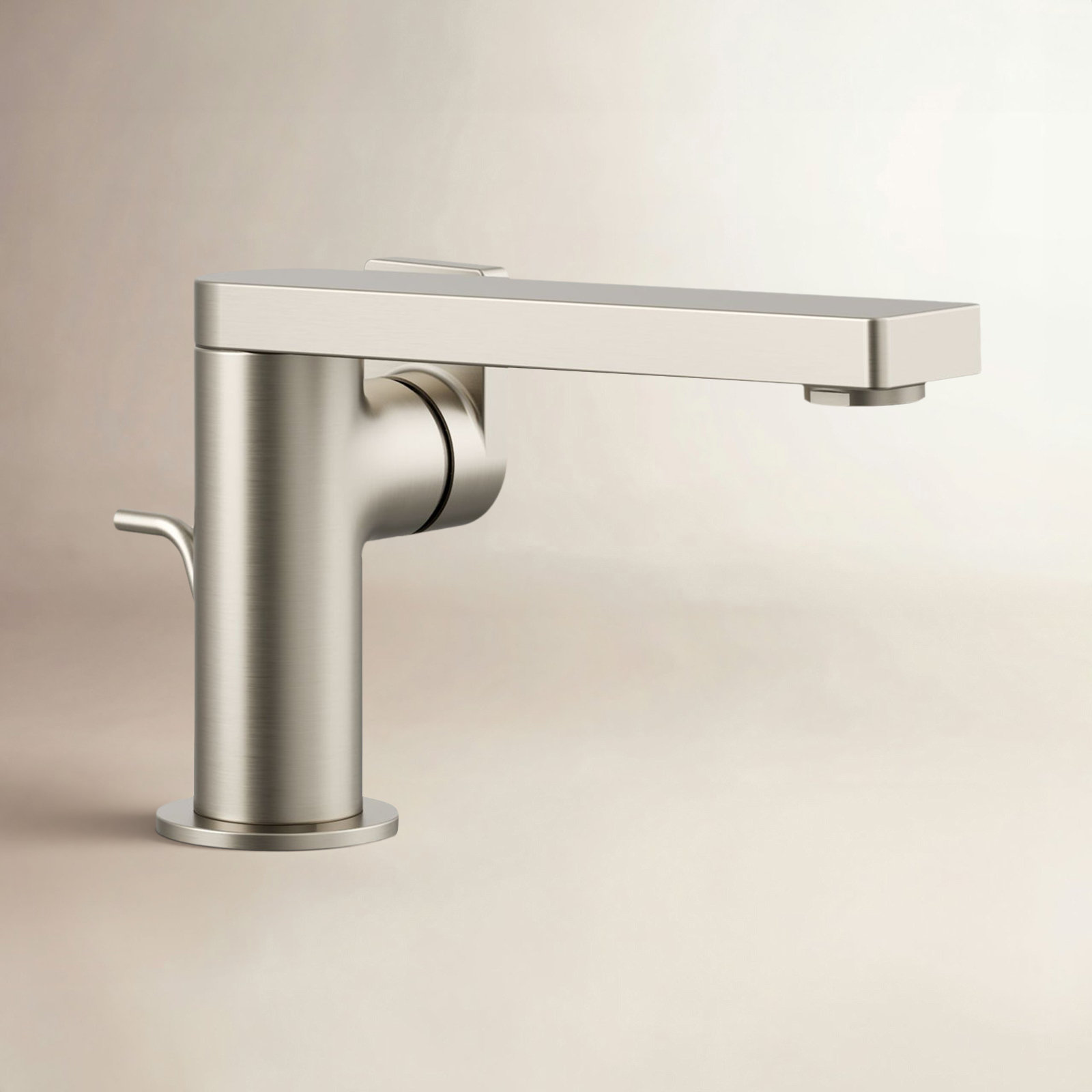 Composed Single-Handle Bathroom Faucet with Drain, Vibrant Brushed Nickel