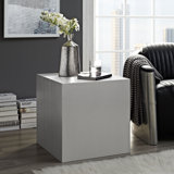 Modway Cast Stainless Steel Side Table