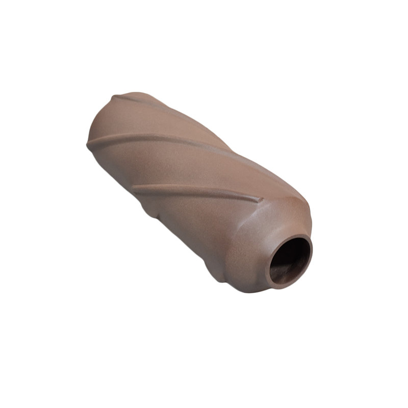 Vase de table en métal Alyiah, Chocolat, H 15 po x l 5,5 po x P 5,5 po