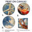 «Orange Orange Roller Coaster Rush - Amusement Parks», reproduction d'art mural-638980321-638980122