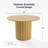 Solid Wood Dining Table Round Pedestal Kitchen Table-742021724-742021723