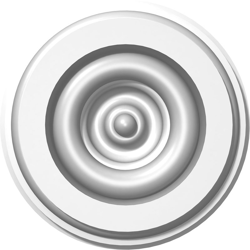 Rosette standard Grayson Bullseye avec bord biseauté, H 3 po x l 3 po x p 1 po