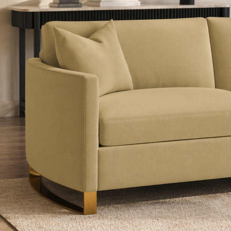 Whittier Camel Upholstered Sofa