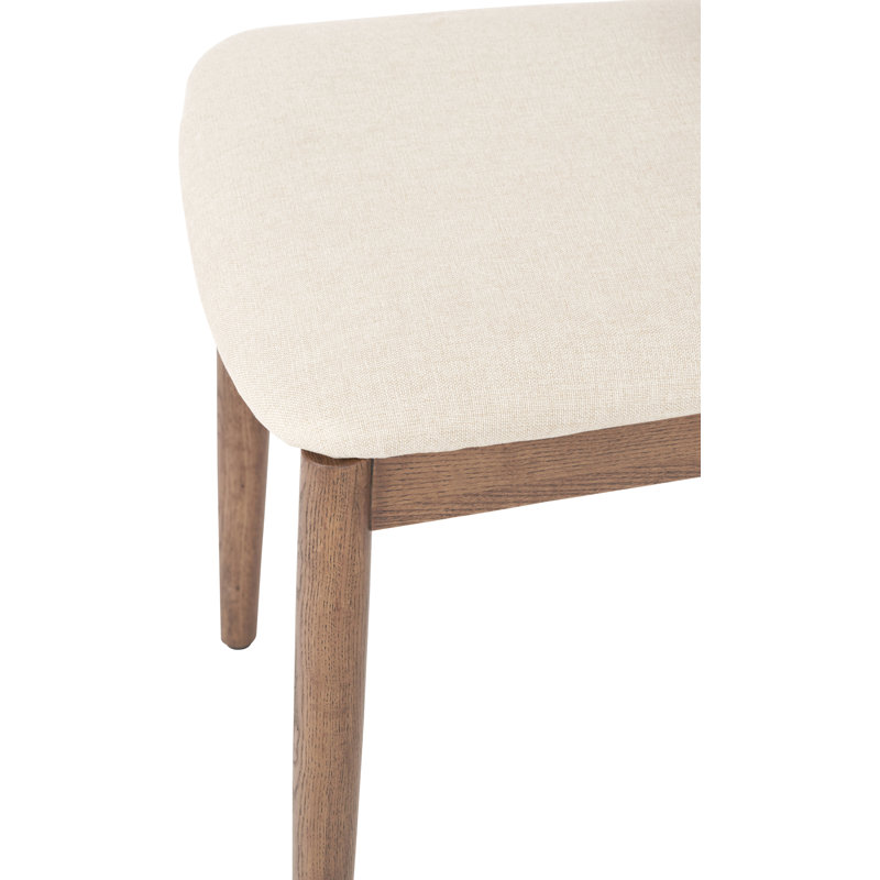 47cm H Polyester Blend Upholstered Upholstered Back Accent in Brown