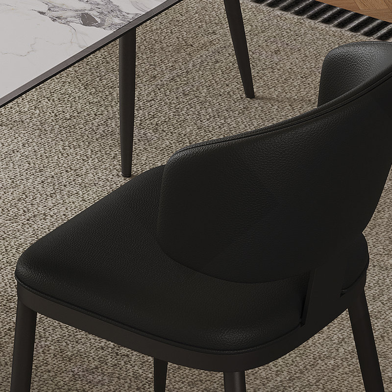 Ensemble de table de salle à manger rectangulaire spacieux pour plusieurs personnes, avec un design moderne et une base robuste, idéal pour diverses occasions