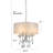 Bizet Glass Detailed & Polished Chrome Chandelier