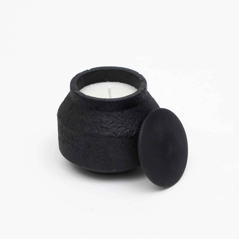 Bougie en pot avec couvercle en bois Ecomix - parfum Mimosa, 7 oz, écologique et réutilisable pour la détente