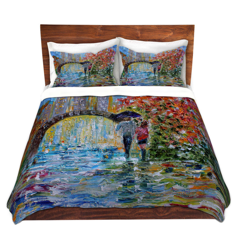 Ensemble de housse de couette en microfibre DiaNoche par Karen Tarlton - Central Park Autumn