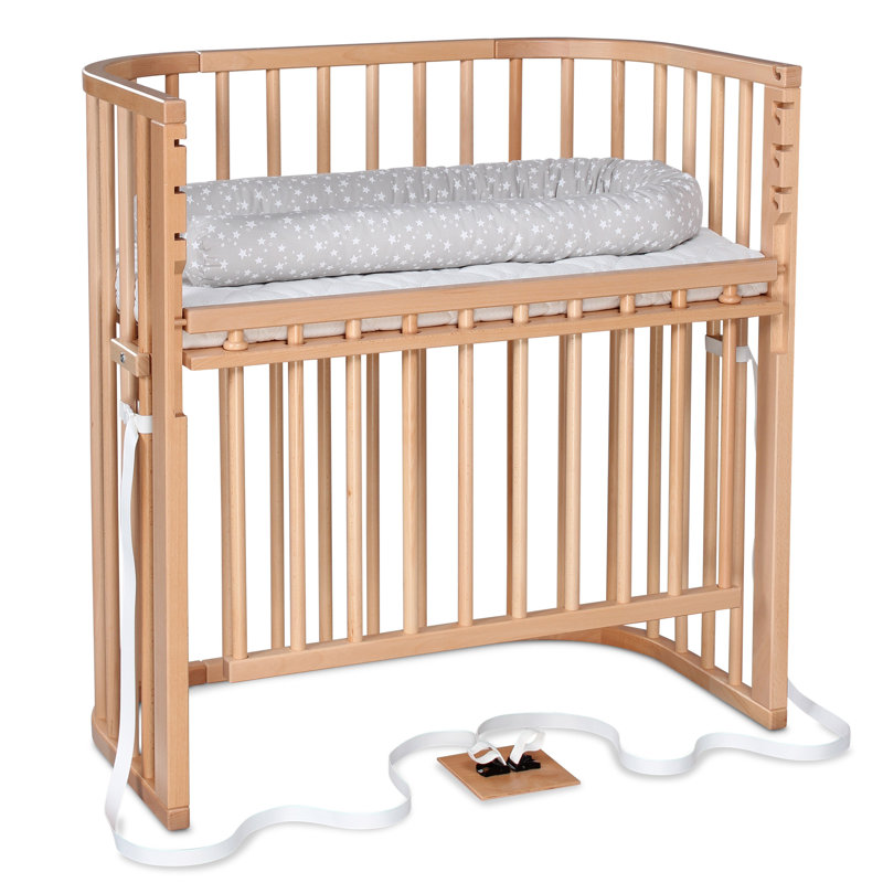 babybay Boxspring Comfort Plus co-sleeper, Natural Varnish