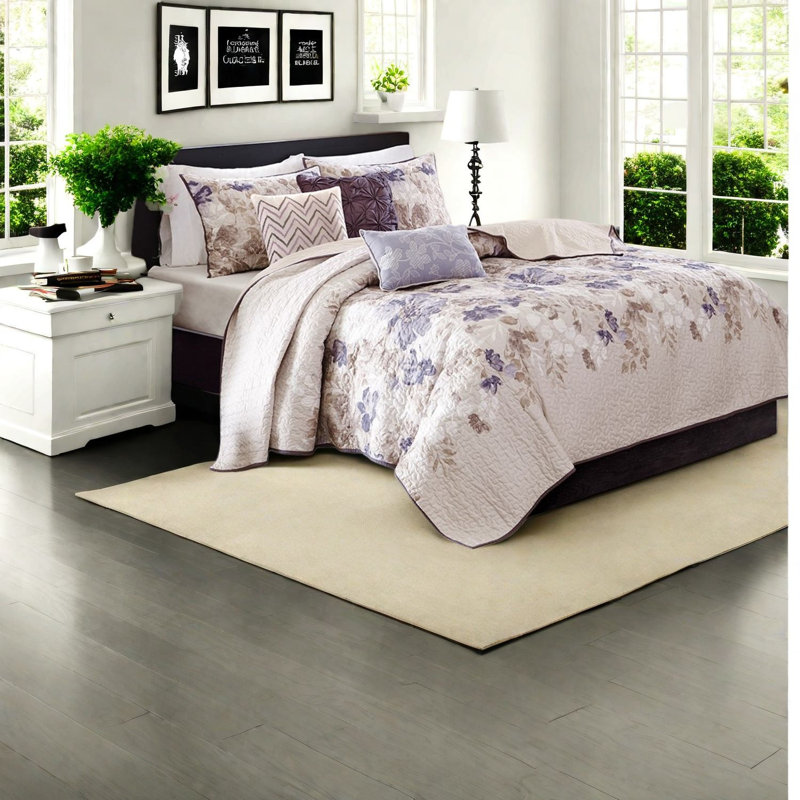 Reversible Cotton Bedding Sets, Quilt For Calming Home Decor