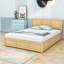 Structure de lit plateforme en bois avec 2 tiroirs Ezana-1944413935