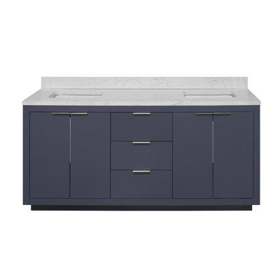 Filmore 72'' Double Bathroom Vanity with Engineered Stone Top