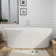 63" Solid Surface Stone Resin Oval-shaped Freestanding Soaking Bathtub With Overflow