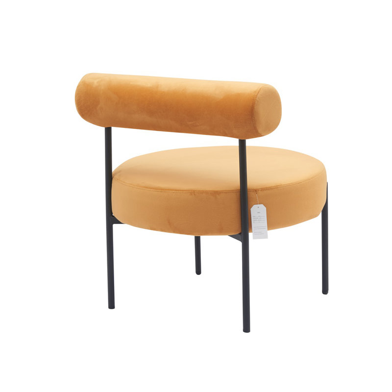 Chaise d'appoint de 23,6 po Bodman, Polyester jaune