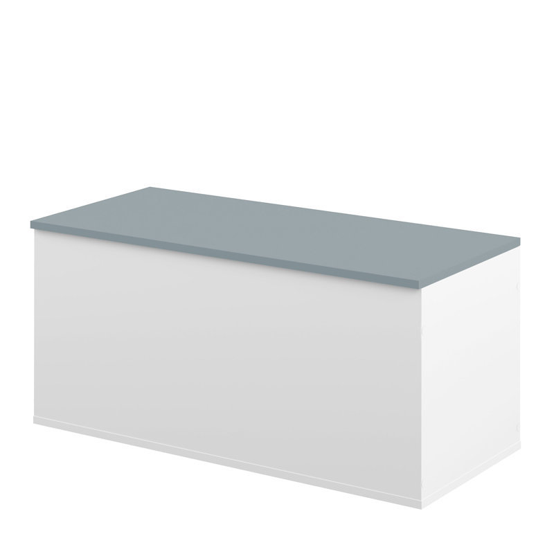 Alcesta  Storage Bench, White/Grey