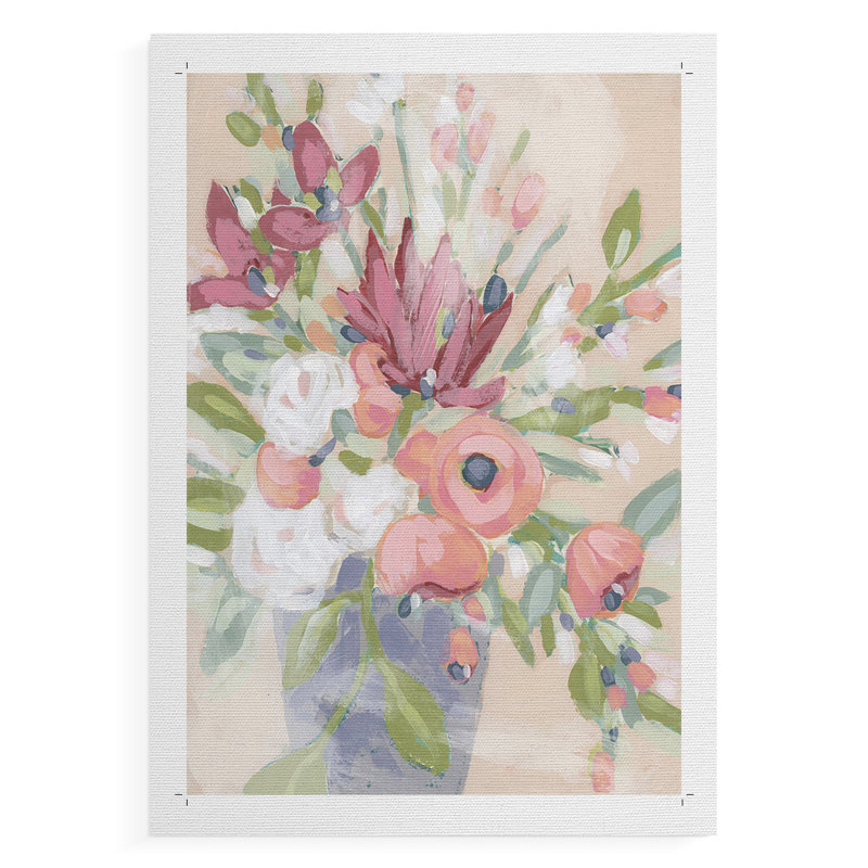 Blush Array II - impression sur toile seulement - NON CADRE, H 12 po x l 8 po