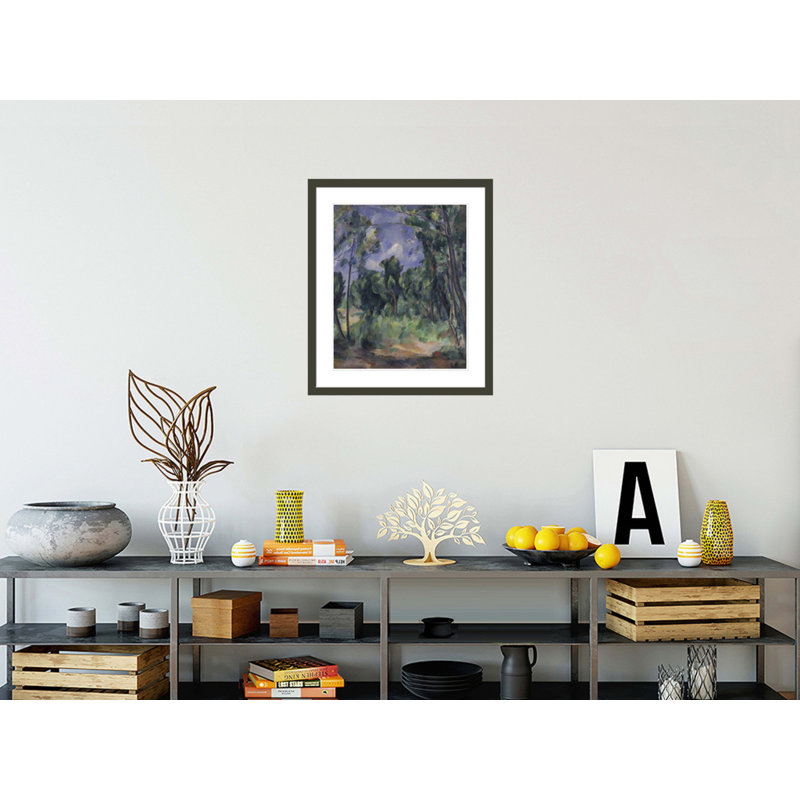 «The Glade» par Paul Cézanne, impression giclée sur cadre, H 27,5 po x l 23,5 po