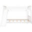 Lit double superposé au-dessus blanc avec - Design pratique et attrayant pour les chambres à coucher