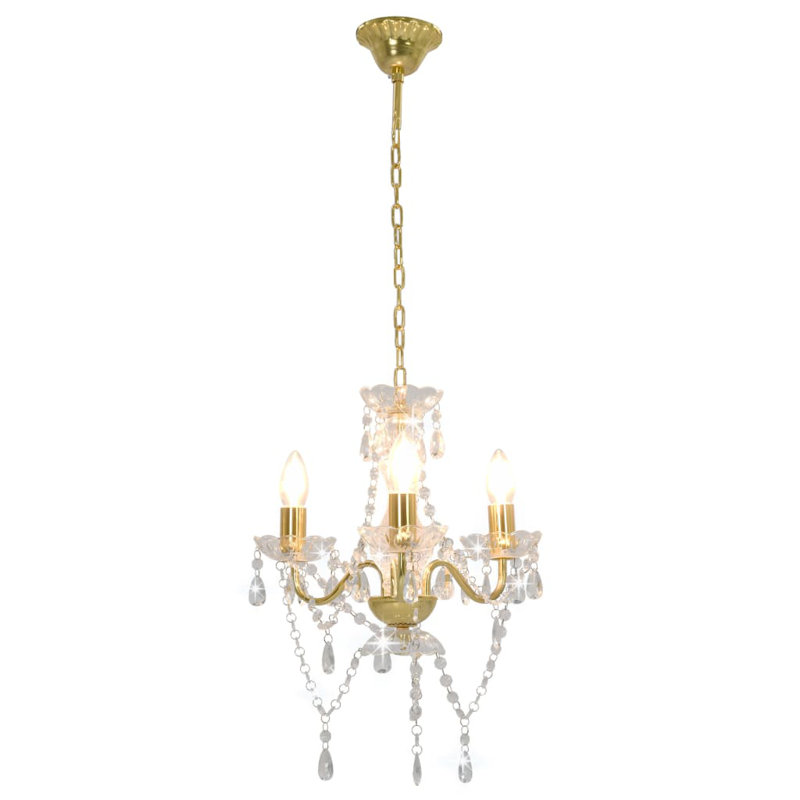 Alton 3 - Light Chandelier Pendant, Gold