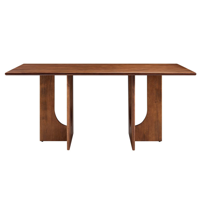 Modway Rivian Rectangular 70" Wood Dining Table, Walnut