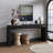 Rustic Solid Wood Veneer Console Table With Sled Base For Entryway, Hallway, Or Behind Sofa.-508701898