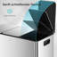 Stainless Steel Step On Recycling Bin