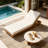 LOUNGE CHAISE SET, ACACIA SOLID WOOD WITH  LOUNGE CUSHION (Cream) - Matching Dark Grey Version Available-1072528473