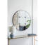 Miroir mural rond 36 po avec ornement en résine 36 po