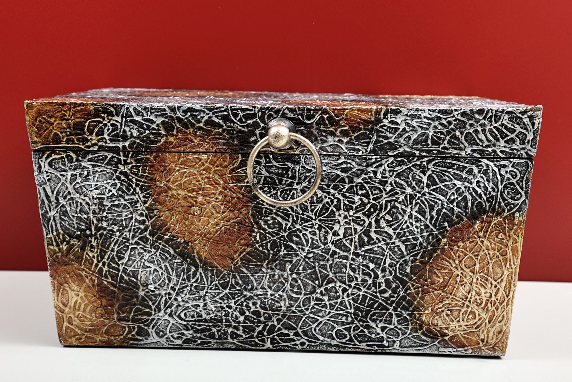 Bungalow Rose Decorated Boxes with Iron Carved Sheet Work | Wayfair