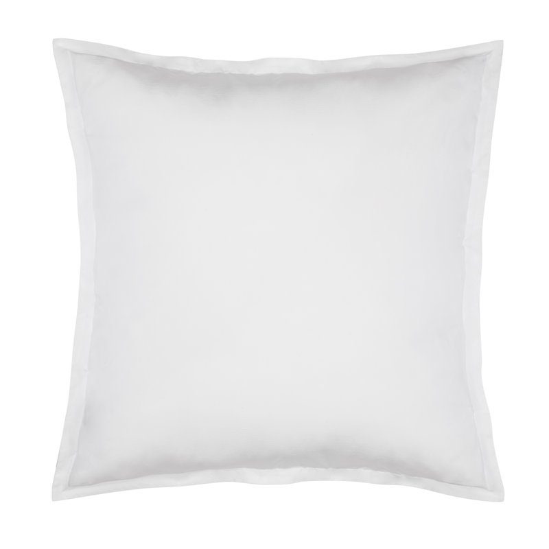 Saha Square Pillow Cover & Insert, White