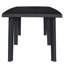 Rectangular Outdoor Dining Table With Umbrella Hole , 216cm cm W 90cm cm D