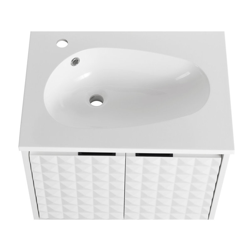 24.00'' Single Bathroom Vanity with Ceramic Top