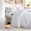 Ensembles de literie pour très grand lit de qualité supérieure, polyester durable avec motif à rayures moderne pour le confort de la chambre à coucher