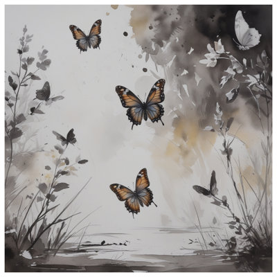 Tapis de bain Butterflies In Nature