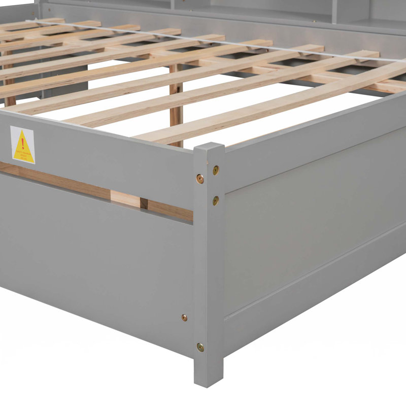 Bookcase Bed with Drawers