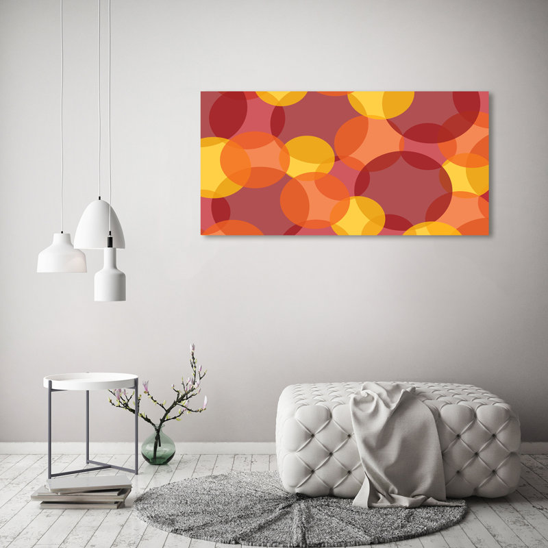Coloured Circles - Wrapped Canvas Print
