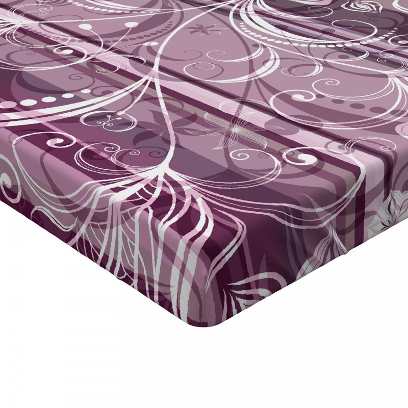 Microfiber Floral Fitted Sheet, Full Fitted Sheet