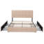 Lit plateforme avec rangement 4 tiroirs et tête de lit ajustable Deyani-813383066-845278709