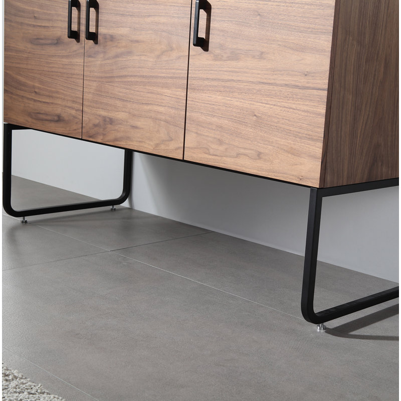 Veemon 48” W Single Vanity, Walnut