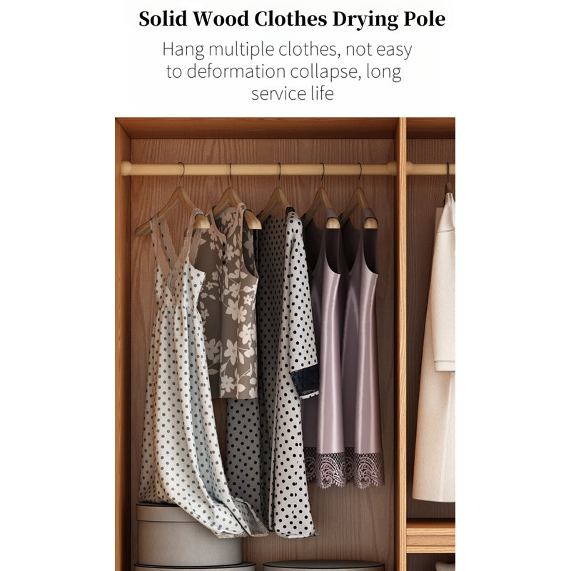 Simple And Practical Wardrobe, 82.68" H x 31.5" W x 23.62" D